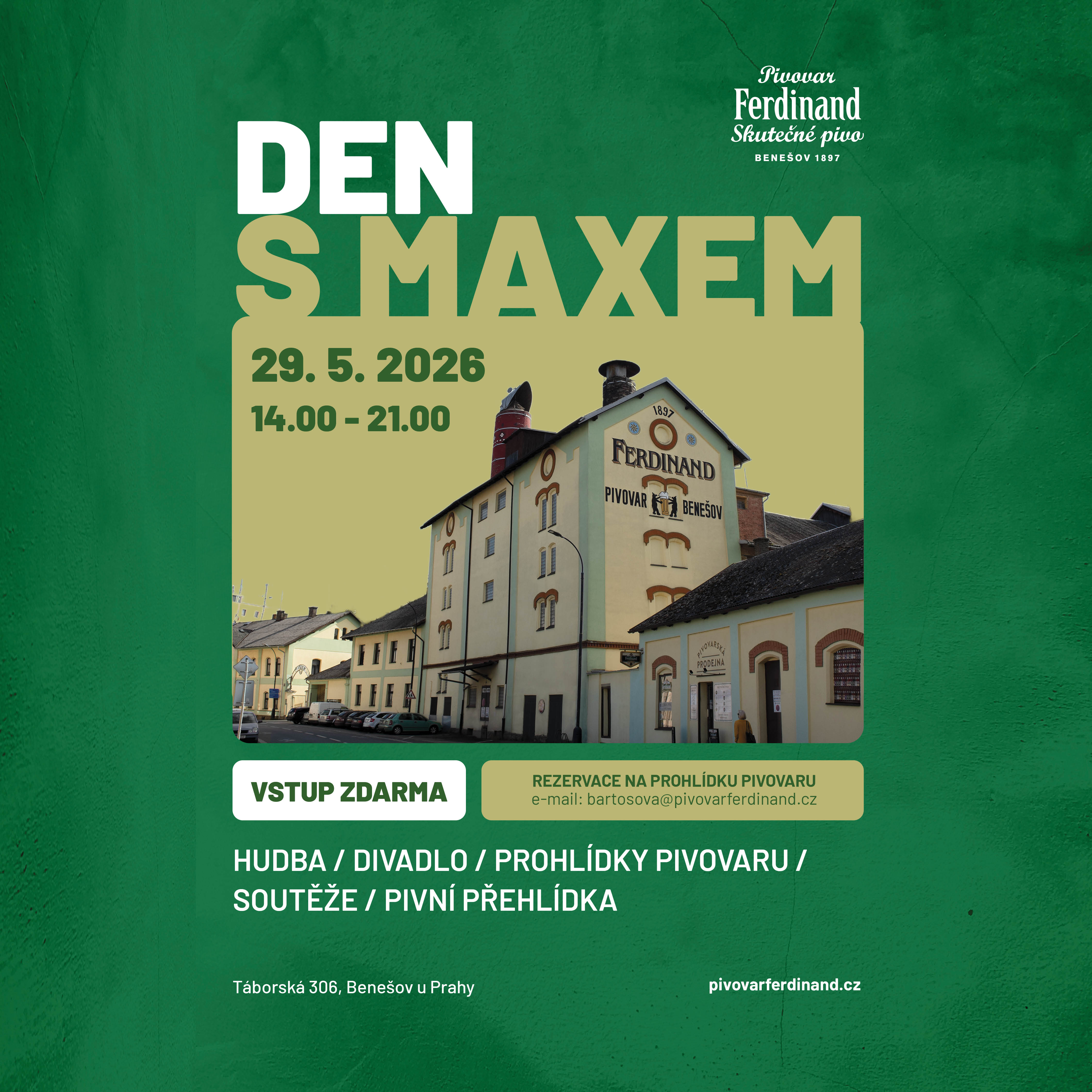 Plakát – Den s Maxem - Benešov