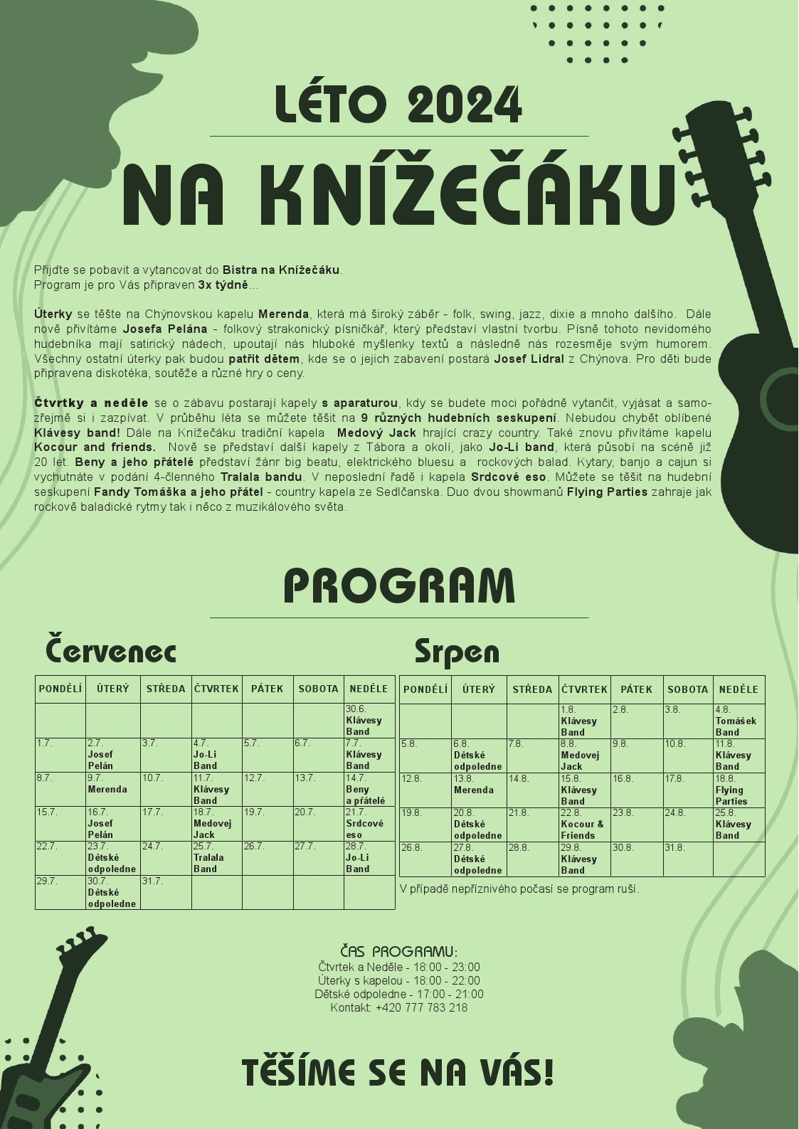 Plakát – Léto na Knížečáku