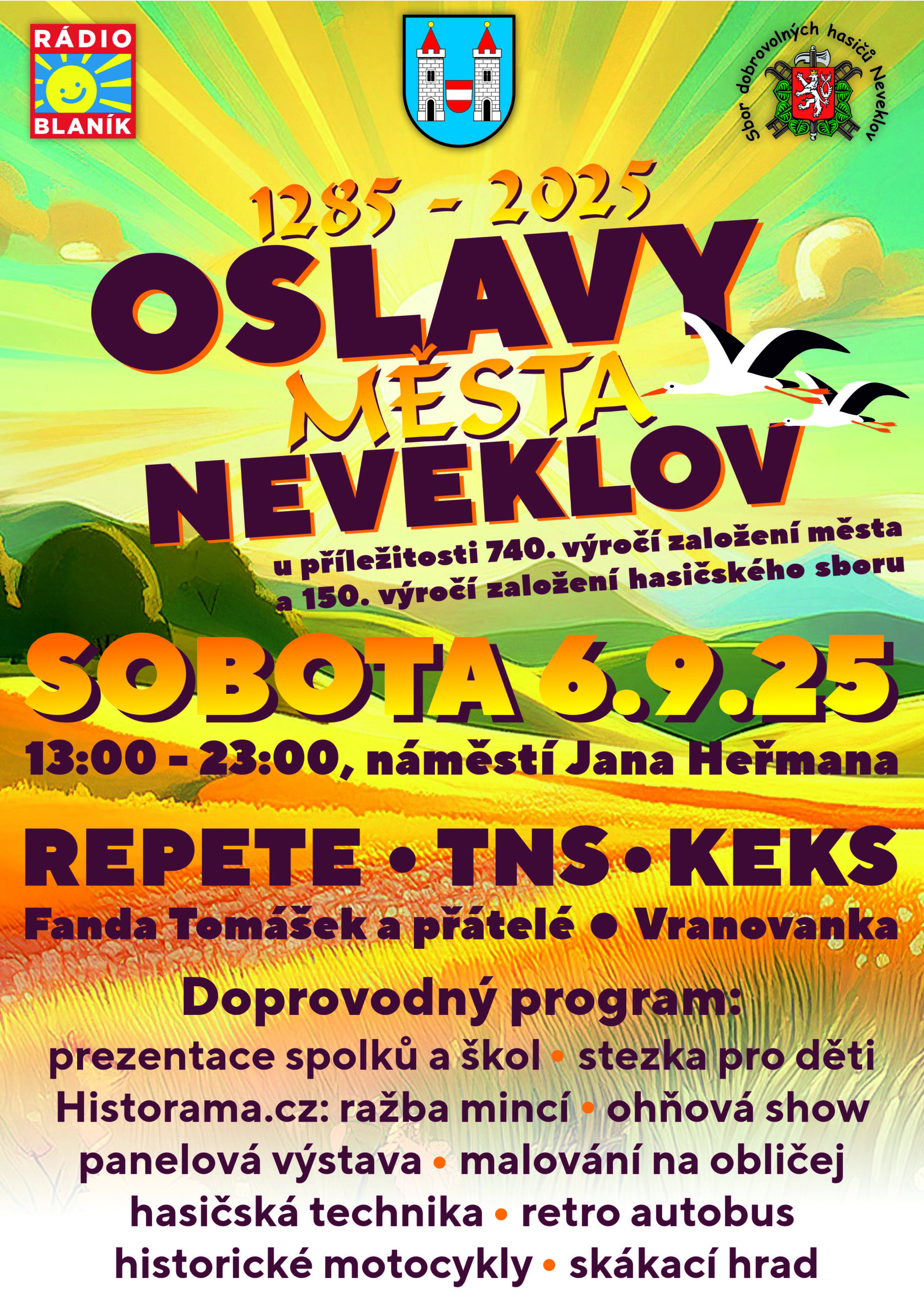 Plakát – Oslavy města Neveklov
