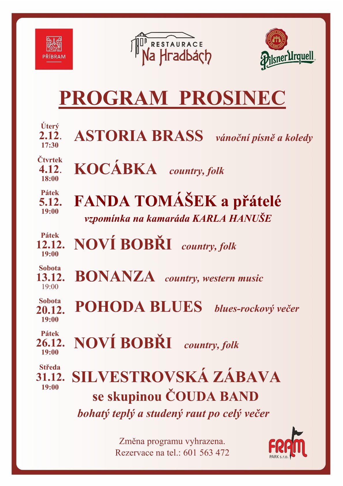 Plakát – Vzpomínka na kamaráda Karla Hanuše - Na Hradbách (Příbram)