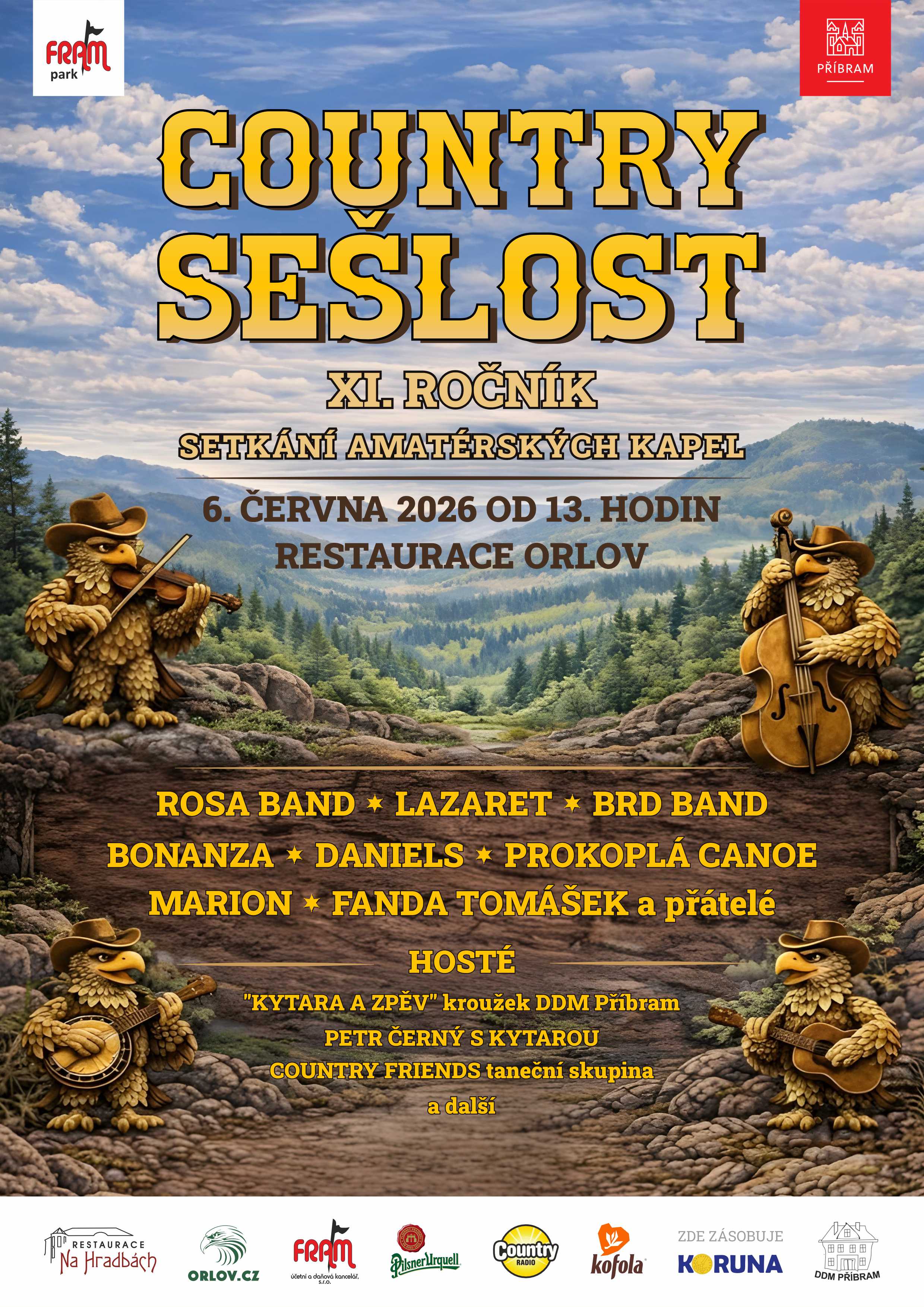 Plakát – 11. Country sešlost –  Orlov